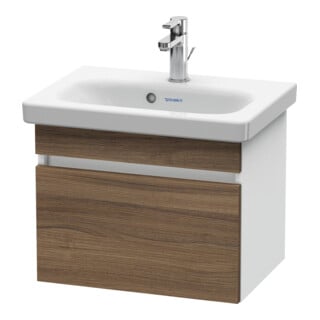 Duravit Waschtischunterschrank Com DuraStyle 50x36,8cm, Nussb nat/weiß matt, 1 Auszug