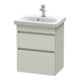 Duravit Waschtischunterschrank Com DuraStyle 50x36,8cm, Tau, 2 SchKa., wandhängend-1