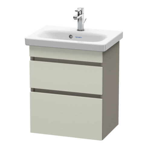 Duravit Waschtischunterschrank Com DuraStyle 50x36,8cm, tau/bas ma, 2 SchKa., wandhängend