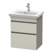Duravit Waschtischunterschrank Com DuraStyle 50x36,8cm, tau/bas ma, 2 SchKa., wandhängend
