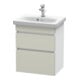 Duravit Waschtischunterschrank Com DuraStyle 50x36,8cm, tau/we ma, 2 SchKa., wandhängend-1