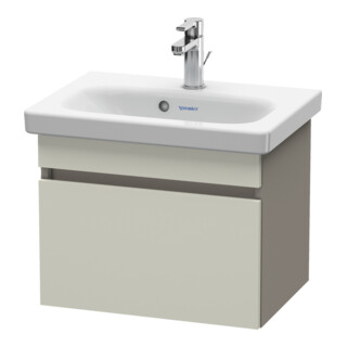 Duravit Waschtischunterschrank Com DuraStyle 50x36,8cm, taupe/basalt matt, 1 Auszug