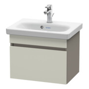 Duravit Waschtischunterschrank Com DuraStyle 50x36,8cm, taupe/basalt matt, 1 Auszug
