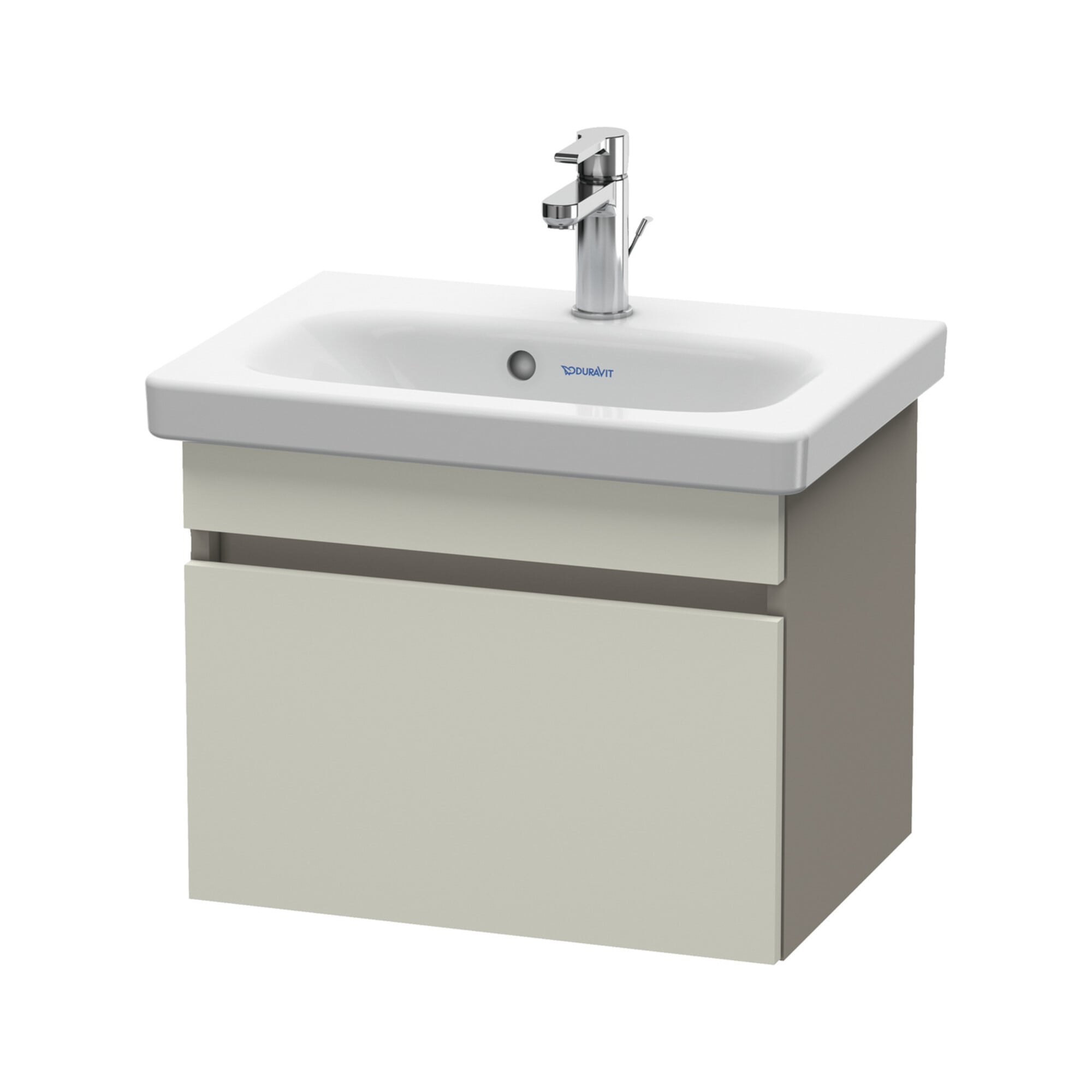 Duravit Waschtischunterschrank Com DuraStyle 50x36,8cm, taupe/basalt matt, 1 Auszug
