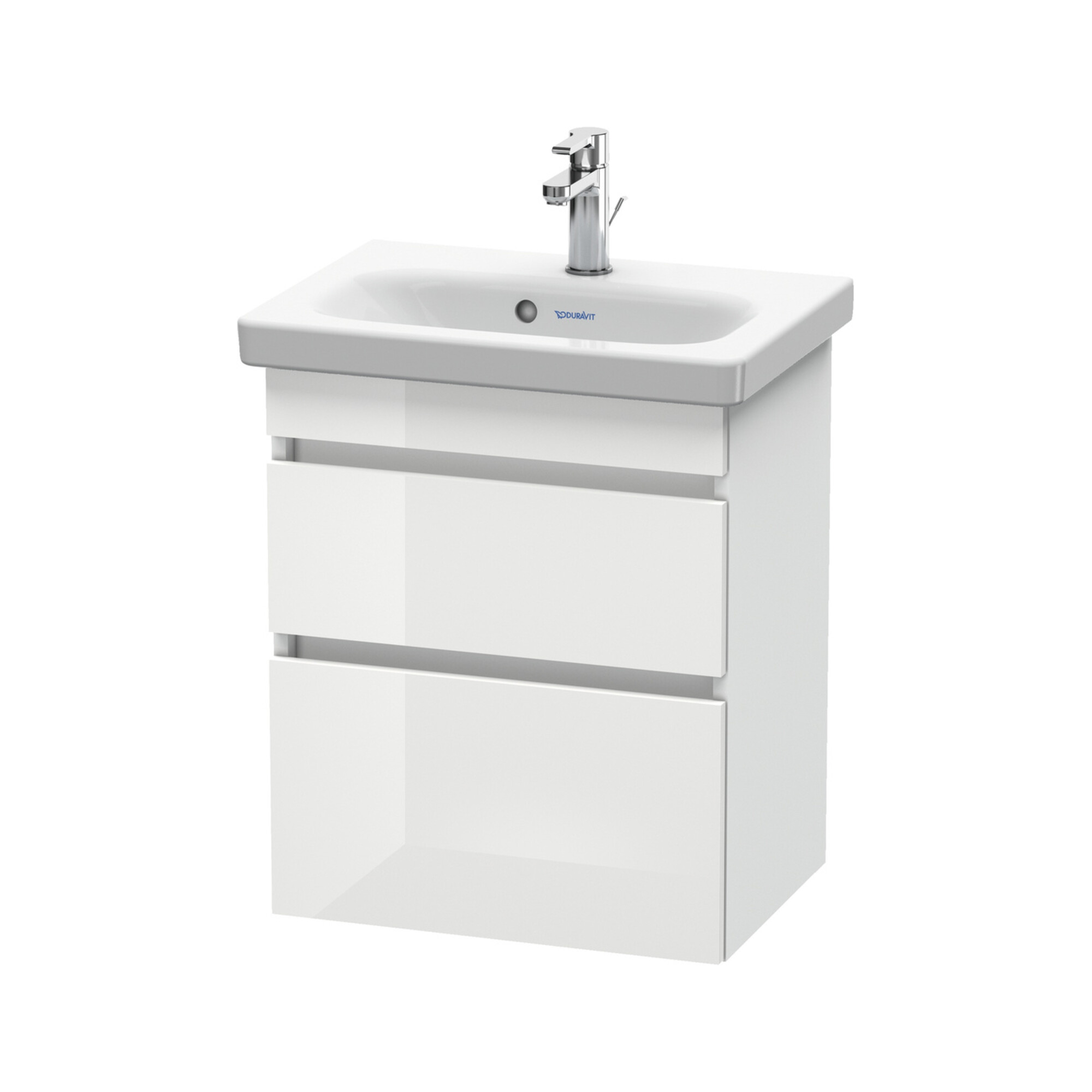 Duravit Waschtischunterschrank Com DuraStyle 50x36,8cm, w hgl/we ma, 2 SchKa., wandhängend
