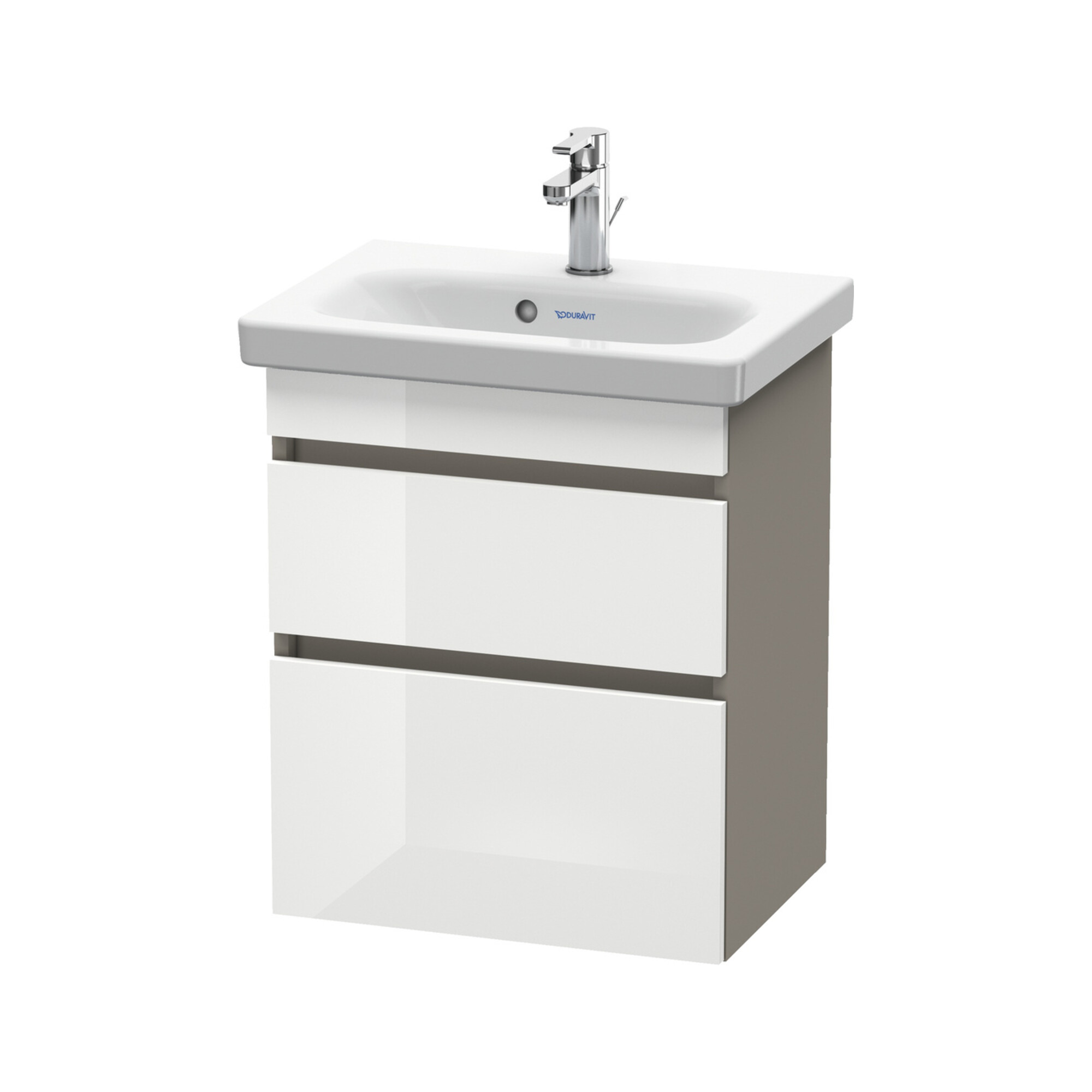 Duravit Waschtischunterschrank Com DuraStyle 50x36,8cm, we. hg/b ma, 2 SchKa., wandhängend