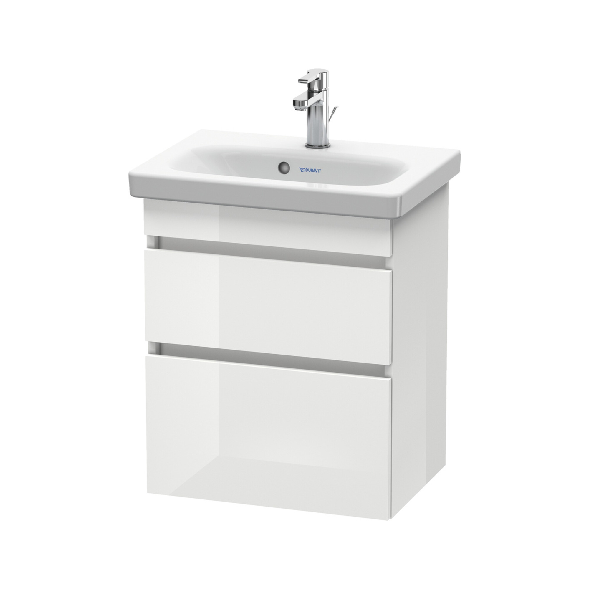 Duravit Waschtischunterschrank Com DuraStyle 50x36,8cm, we. hgl, 2 SchKa., wandhängend