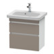 Duravit Waschtischunterschrank Com DuraStyle 58x36,8cm, ba m/we ma, 2 SchKa., wandhängend