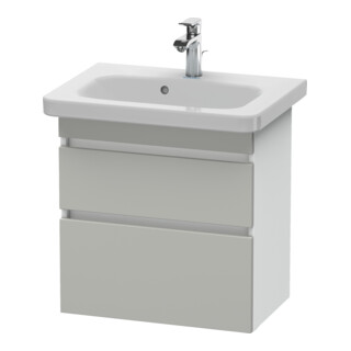Duravit Waschtischunterschrank Com DuraStyle 58x36,8cm, betgr/we ma, 2 SchKa., wandhängend