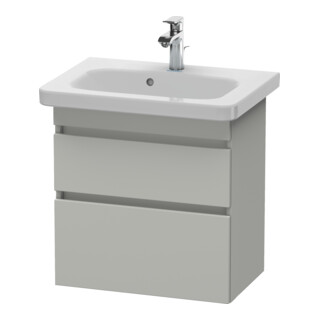 Duravit Waschtischunterschrank Com DuraStyle 58x36,8cm, betongr ma, 2 SchKa., wandhängend