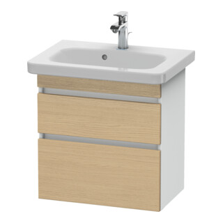 Duravit Waschtischunterschrank Com DuraStyle 58x36,8cm, E na/we ma, 2 SchKa., wandhängend