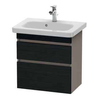 Duravit Waschtischunterschrank Com DuraStyle 58x36,8cm, E sw/Bas ma, 2 SchKa., wandhängend