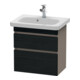 Duravit Waschtischunterschrank Com DuraStyle 58x36,8cm, E sw/Bas ma, 2 SchKa., wandhängend-1