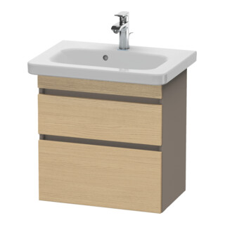 Duravit Waschtischunterschrank Com DuraStyle 58x36,8cm, Ei nat/b ma, 2 SchKa., wandhängend