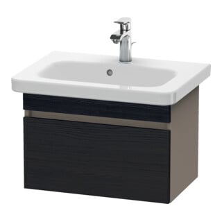 Duravit Waschtischunterschrank Com DuraStyle 58x36,8cm, Ei sw/Basalt matt, 1 Auszug