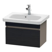 Duravit Waschtischunterschrank Com DuraStyle 58x36,8cm, Ei sw/Basalt matt, 1 Auszug