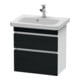 Duravit Waschtischunterschrank Com DuraStyle 58x36,8cm, Ei sw/we ma, 2 SchKa., wandhängend-1