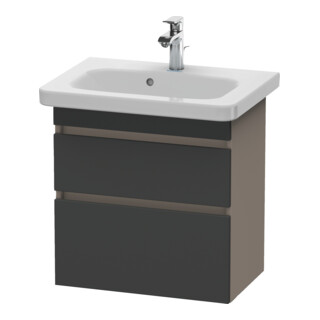 Duravit Waschtischunterschrank Com DuraStyle 58x36,8cm, gra m/bas ma, 2 SchKa., wandhängend