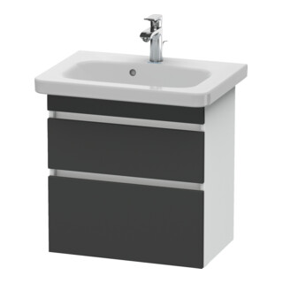 Duravit Waschtischunterschrank Com DuraStyle 58x36,8cm, gra m/we ma, 2 SchKa., wandhängend