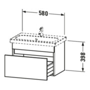 Duravit Waschtischunterschrank Com DuraStyle 58x36,8cm, graph m/bas matt, 1 Auszug-5