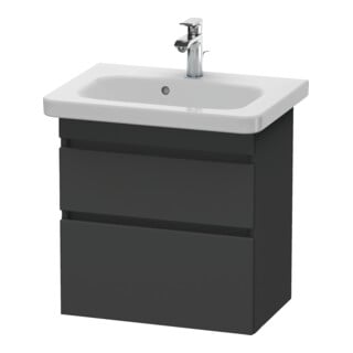 Duravit Waschtischunterschrank Com DuraStyle 58x36,8cm, graph ma, 2 SchKa., wandhängend