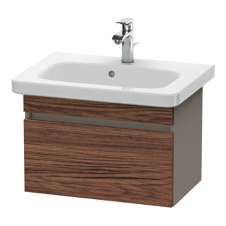 Duravit Waschtischunterschrank Com DuraStyle 58x36,8cm, N dunk./basalt ma, 1 Ausz.