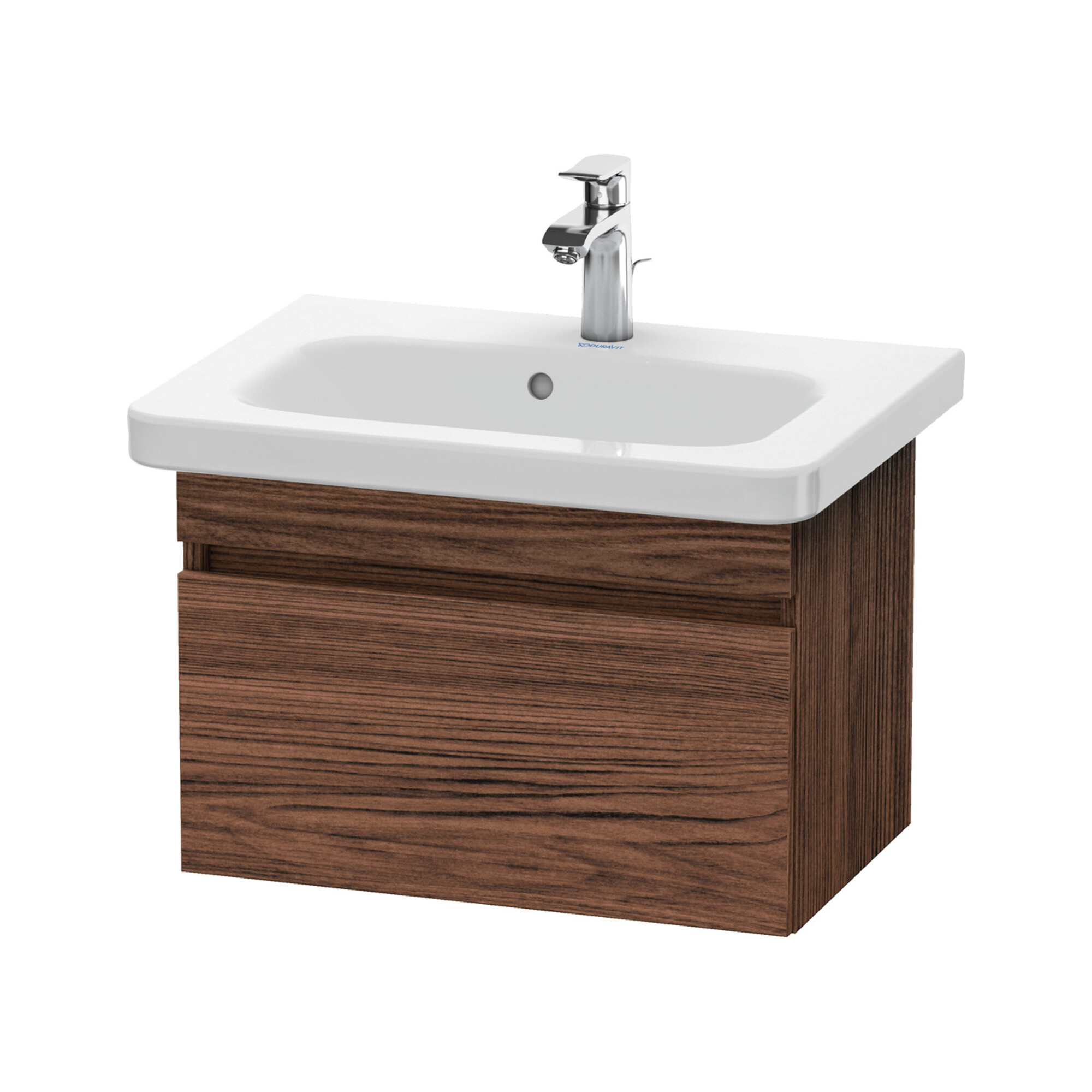 Duravit Waschtischunterschrank Com DuraStyle 58x36,8cm, nussbaum dunkel, 1 Auszug