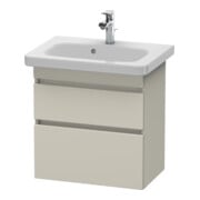 Duravit Waschtischunterschrank Com DuraStyle 58x36,8cm, Tau, 2 SchKa., wandhängend