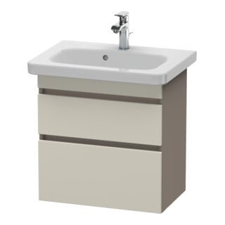 Duravit Waschtischunterschrank Com DuraStyle 58x36,8cm, tau/bas ma, 2 SchKa., wandhängend