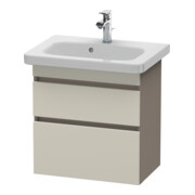Duravit Waschtischunterschrank Com DuraStyle 58x36,8cm, tau/bas ma, 2 SchKa., wandhängend