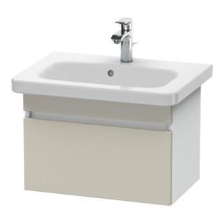 Duravit Waschtischunterschrank Com DuraStyle 58x36,8cm, taupe/weiß matt, 1 Auszug
