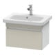 Duravit Waschtischunterschrank Com DuraStyle 58x36,8cm, taupe/weiß matt, 1 Auszug-1