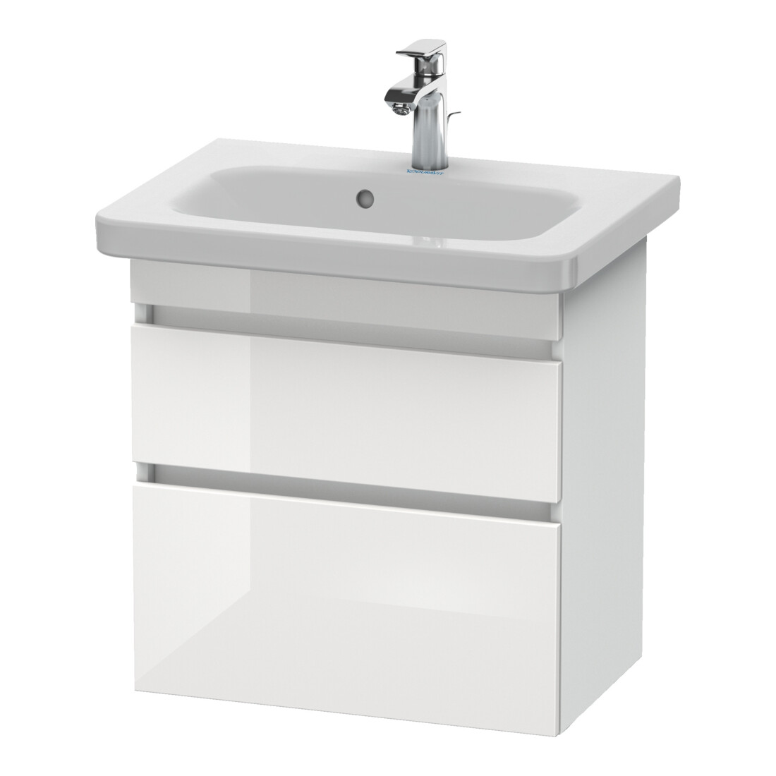 Duravit Waschtischunterschrank Com DuraStyle 58x36,8cm, w hgl/we ma, 2 SchKa., wandhängend