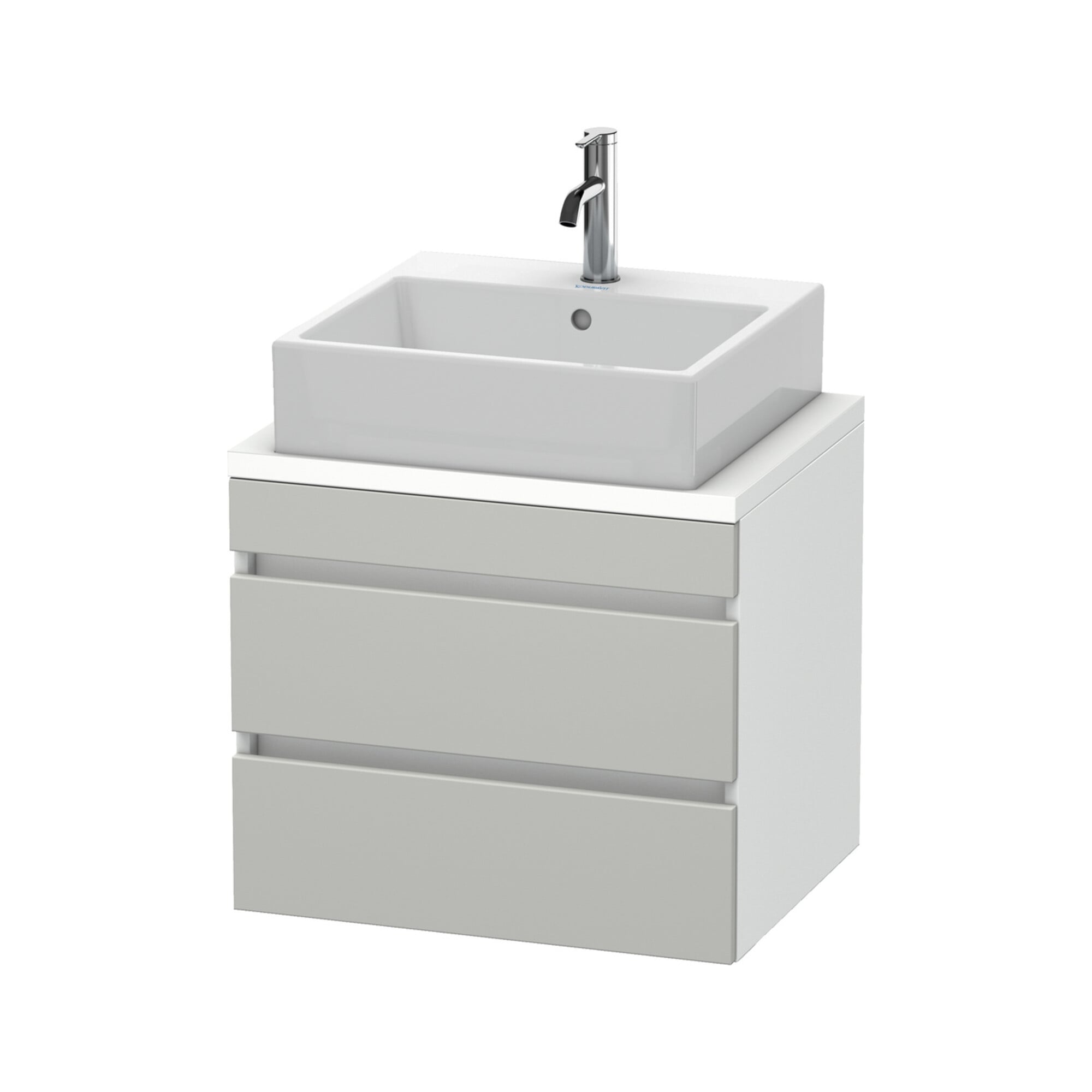 Duravit Waschtischunterschrank Com DuraStyle 60x47,8cm, betgr/we ma, f Kons, 2 Schub.
