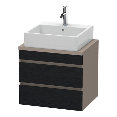 Duravit Waschtischunterschrank Com DuraStyle 60x47,8cm, E sw/Bas ma, f Kons, 2 Schub.