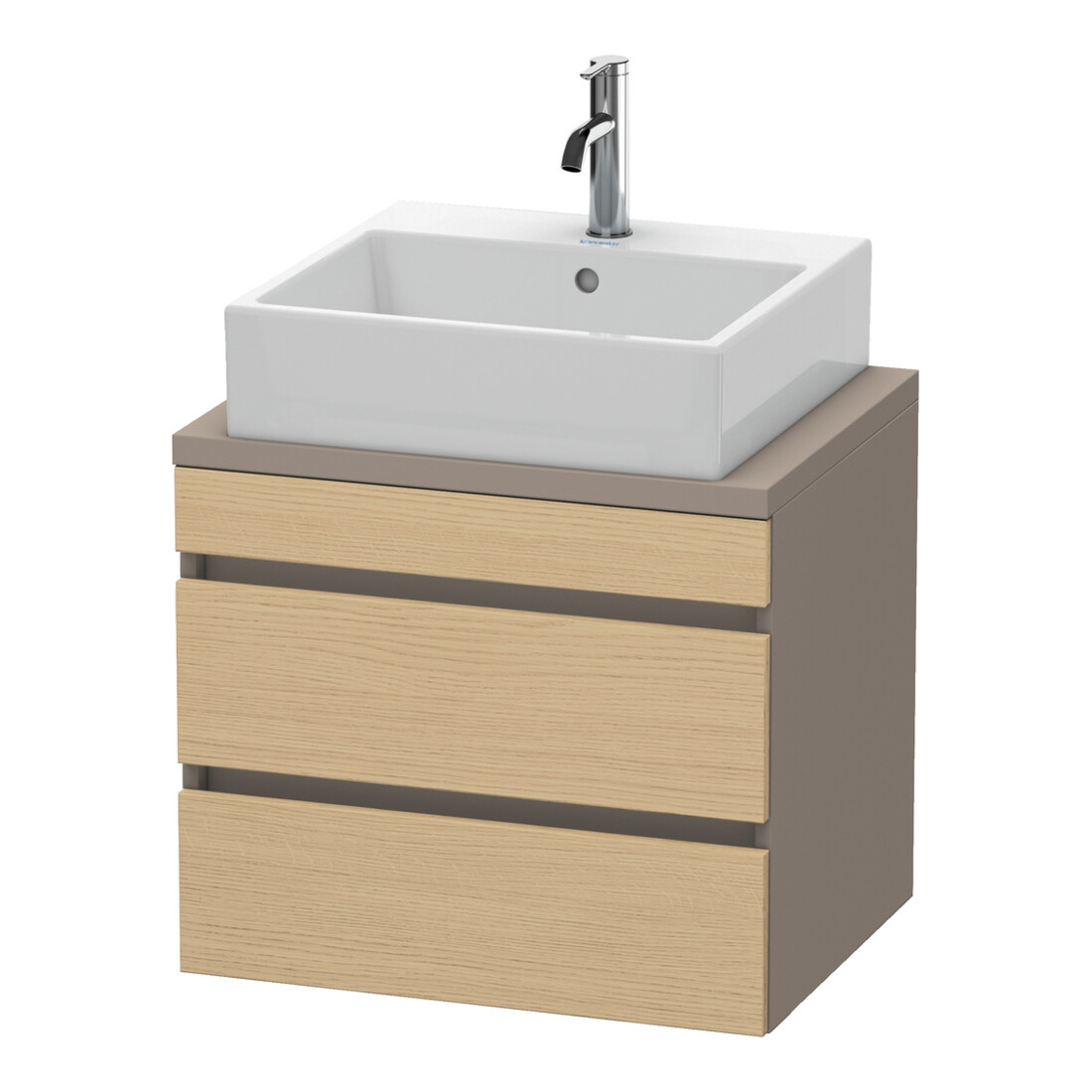 Duravit Waschtischunterschrank Com DuraStyle 60x47,8cm, Ei nat/b ma, f Kons, 2 Schub.
