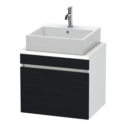 Duravit Waschtischunterschrank Com DuraStyle 60x47,8cm, Ei sw/we ma, f Kons, 1 Auszug