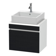 Duravit Waschtischunterschrank Com DuraStyle 60x47,8cm, Ei sw/we ma, f Kons, 1 Auszug