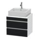 Duravit Waschtischunterschrank Com DuraStyle 60x47,8cm, Ei sw/we ma, f Kons, 2 Schub.-1
