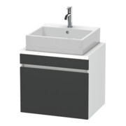 Duravit Waschtischunterschrank Com DuraStyle 60x47,8cm, gra m/we ma, f Kons, 1 Ausz.
