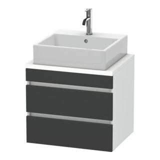 Duravit Waschtischunterschrank Com DuraStyle 60x47,8cm, gra m/we ma, f Kons, 2 Schub.