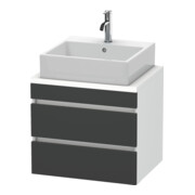 Duravit Waschtischunterschrank Com DuraStyle 60x47,8cm, gra m/we ma, f Kons, 2 Schub.