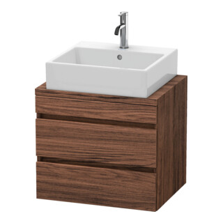 Duravit Waschtischunterschrank Com DuraStyle 60x47,8cm, Nussb dkl., f Kons, 2 Schub.