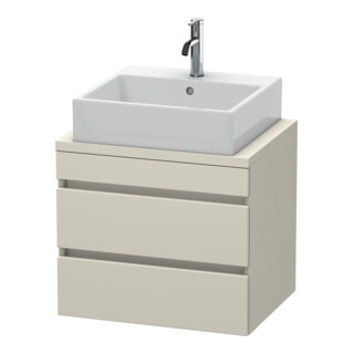 Duravit Waschtischunterschrank Com DuraStyle 60x47,8cm, Tau, f Konsole, 2 Schubkästen