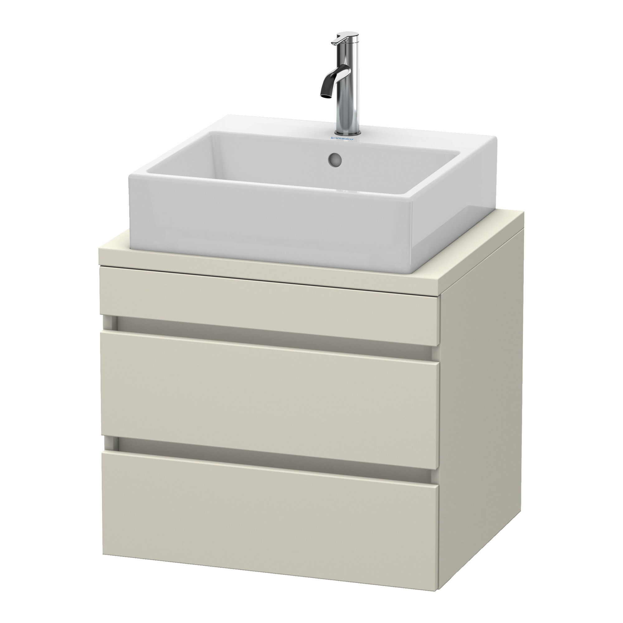 Duravit Waschtischunterschrank Com DuraStyle 60x47,8cm, Tau, f Konsole, 2 Schubkästen