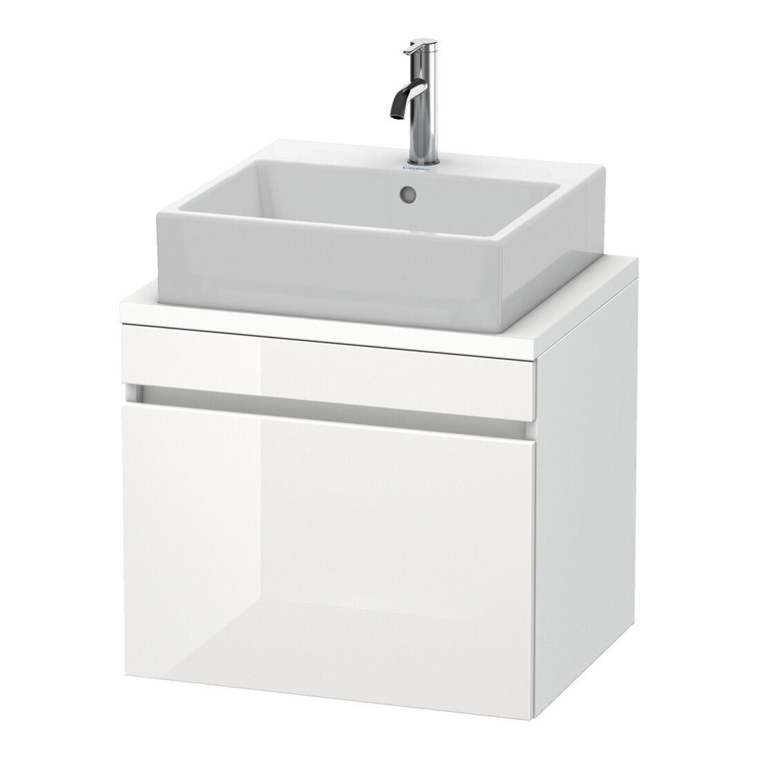 Duravit Waschtischunterschrank Com DuraStyle 60x47,8cm, w hgl/we ma, f Kons, 1 Ausz.