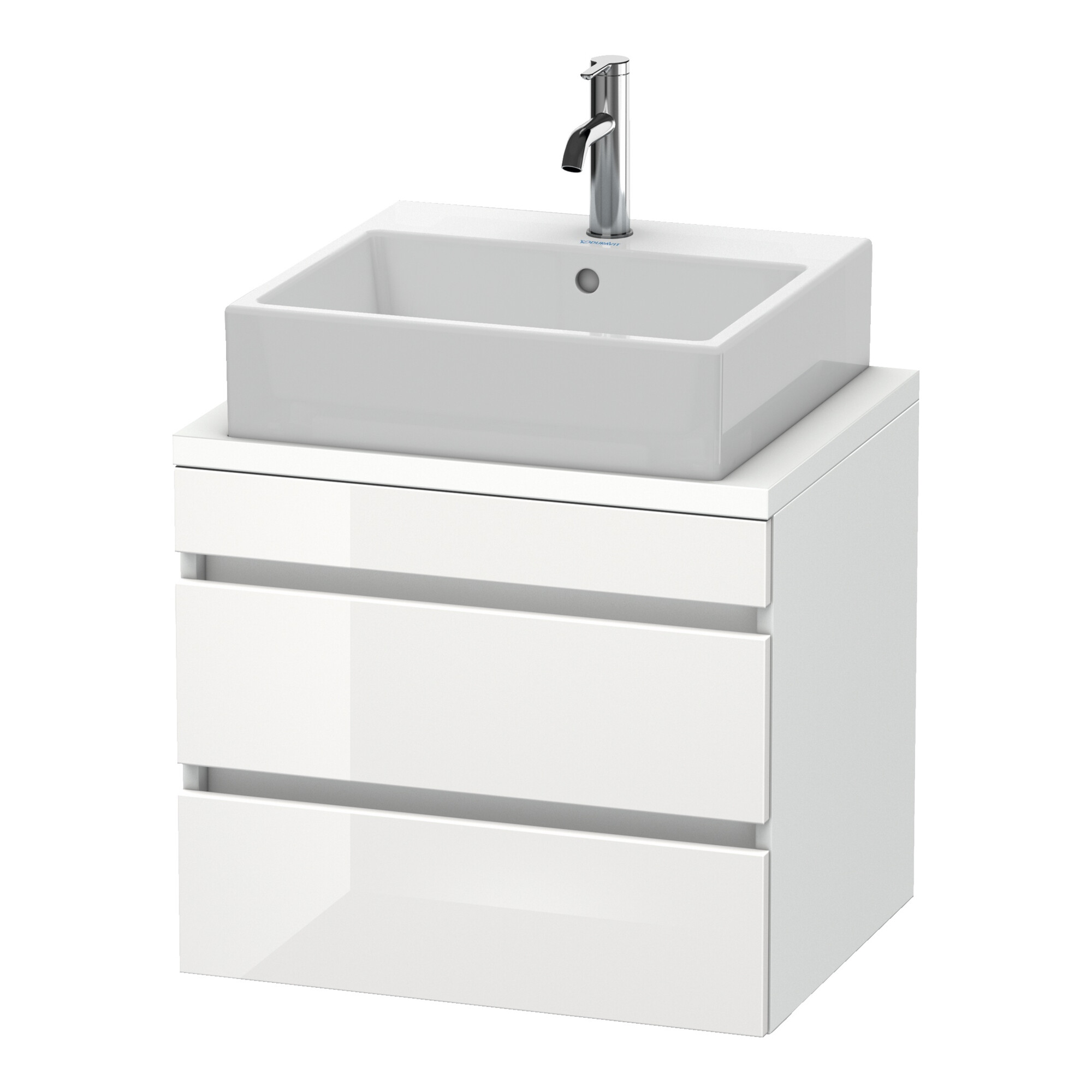 Duravit Waschtischunterschrank Com DuraStyle 60x47,8cm, w hgl/we ma, f Kons, 2 Schub.