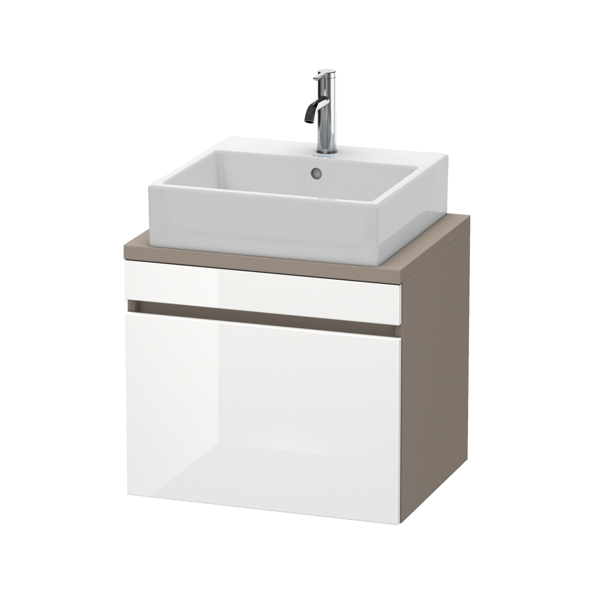 Duravit Waschtischunterschrank Com DuraStyle 60x47,8cm, we. hg/b ma, f Kons, 1 Auszug