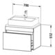Duravit Waschtischunterschrank Com DuraStyle 70x47,8cm, ba m/we ma, f Kons, 1 Ausz.