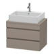 Duravit Waschtischunterschrank Com DuraStyle 70x47,8cm, bas. ma, f Kons, 2 Schub.-1